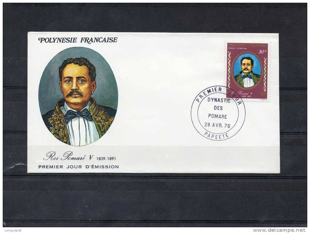 POLYNESIE FRANCAISE : Dynastie Des POMARE : Roi Pomaré V - FDC