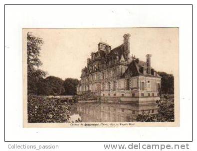 Cp, 27, Beaumesnil, Château De Beaumesnil, Façade Nord, écrite - Beaumesnil