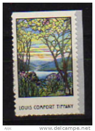 USA.  ART. Vitrail Magnolias & Iris Par Louis Comfort Tiffany.  Neuf ** - Glas & Fenster