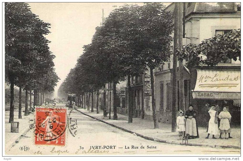 D94 - IVRY  PORT  -  La  Rue De Seine -   PRECURSEUR - Ivry Sur Seine