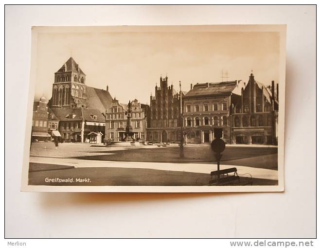 Greifswald - Markt   -  FOTO-AK Ca 1930´s -  VF D64278 - Greifswald