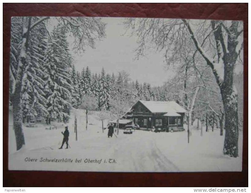 Oberhof - Obere Schweizerhütte Skifahrer - Oberhof