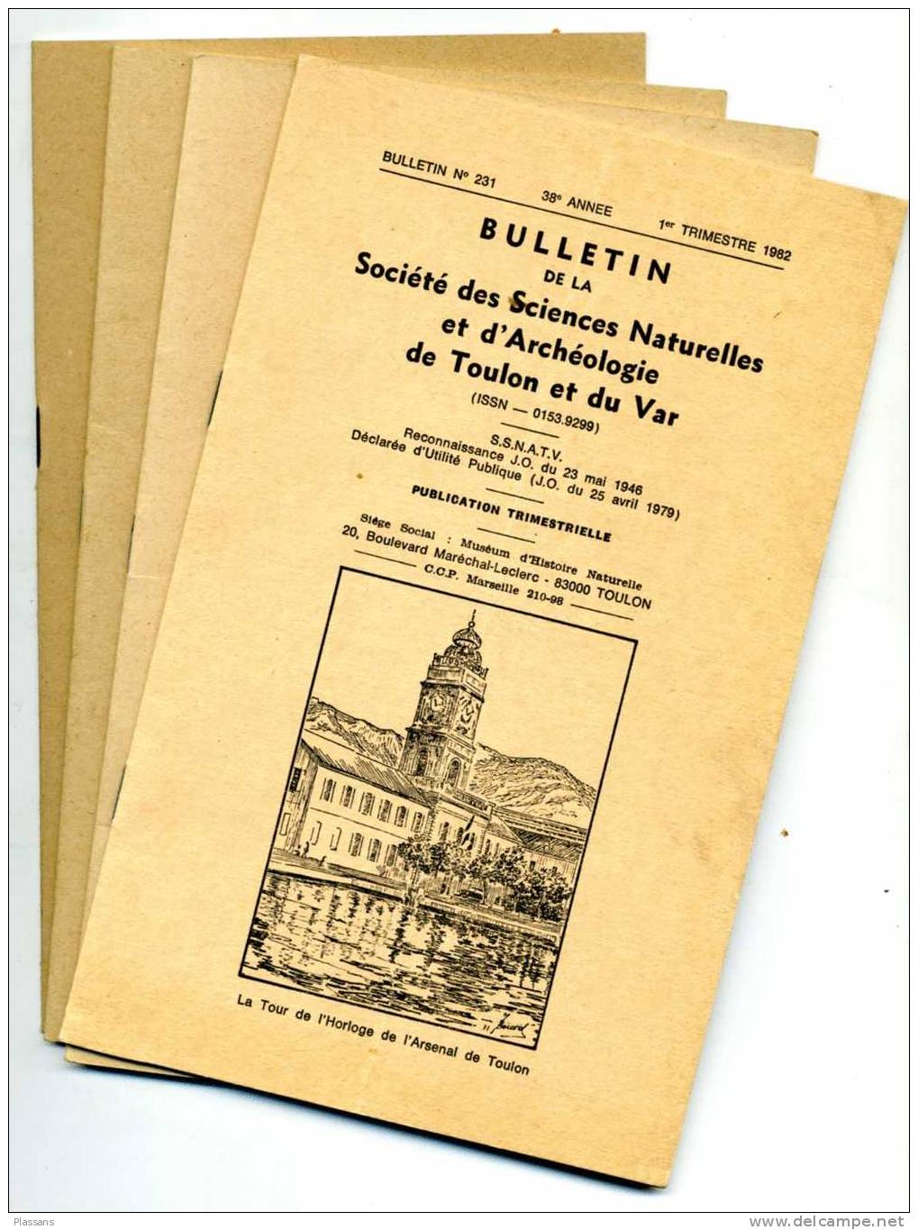 Bulletins  Sté Des Sciences Naturelles Et D´Archéologie De Toulon Et Du Var . 1982 - Provence - Alpes-du-Sud