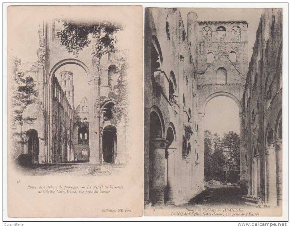 76 - Ruines De L´Abbaye De JUMIEGES - La Nef De L´Eglise Notre-Dame, - Jumieges