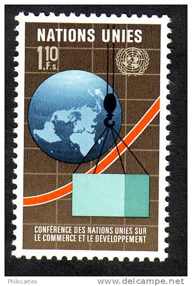 Nations Unies Genève   1976 -  YT  57-   NEUF **    -  Cote  2.20e - Unused Stamps