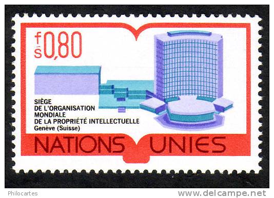 Nations Unies Genève    1977  - YT   63  -   NEUF **  -  Cote 1.60e - Neufs