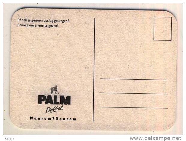 Palm  Waarom ? Daarom   SB   Format Carte Postale   Bi-face  TBE - Sous-bocks