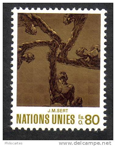 Nations Unies Genève   1972  -  Y&T 29  - J.M. Sert  - NEUF ** -  Cote 2e - Ongebruikt