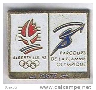 Albertville 92 , Le Parcours De La Flamme Olympique La Poste , Le Logo - Administraties