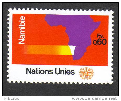 Nations Unies Genève   1973  -  Y&T  34   - Namibie  - NEUF **  - Cote 1.40 - Neufs