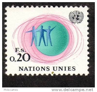 Nations Unies Genève   1969 -  YT  3   -  0F20  - NEUF ** - Nuovi