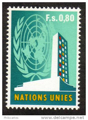 Nations Unies Genève  1969-70 -  YT  9   - NEUF ** - Cote 1.10e - Ungebraucht