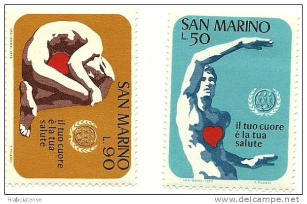 1972 - 865/66 Cuore     ++++++++ - Unused Stamps