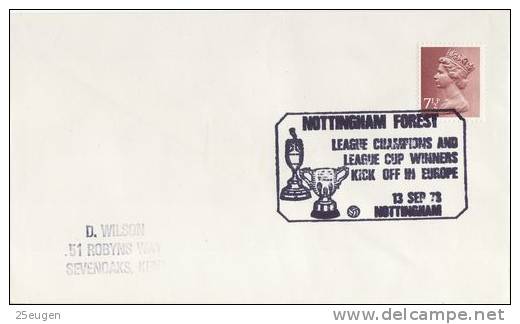 GREAT BRITAIN 1978  SOCCER  POSTMARK - Club Mitici