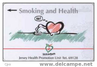 # JERSEY JER55 Smoking & Health 2 Gpt 10.93 25000ex Tres Bon Etat - [ 7] Jersey Und Guernsey