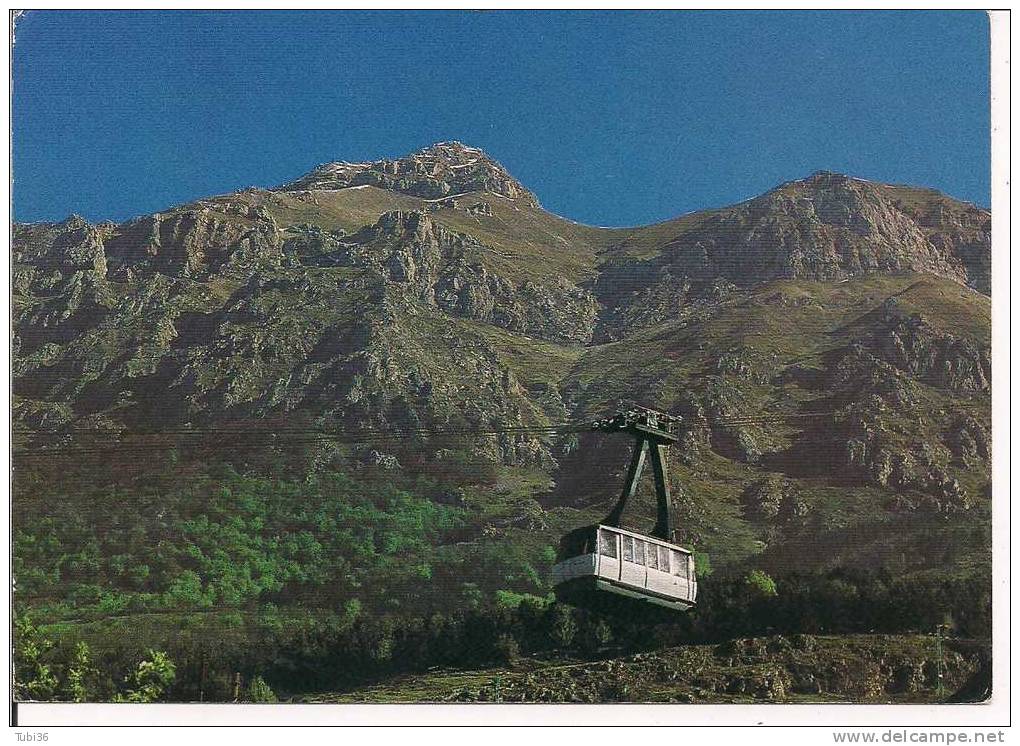 GRAN SASSO D'ITALIA -  NUOVA FUNIVIA  - COLORI VIAGGIATA 1980 - - Funiculares