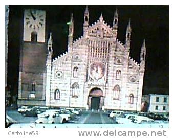 MONZA  IL DUOMO DI NOTTE AUTO CAR VB1972 CF715 - Monza