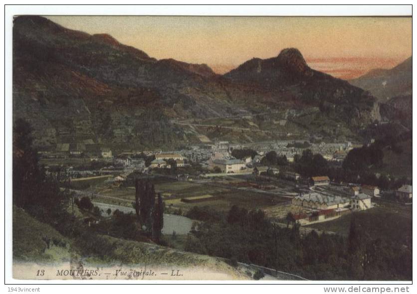 C 4411 - MOUTIERS- Vue Générale - Belle CPA - 1921 - - Moutiers