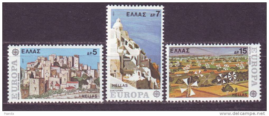 1977 - Greece, EUROPA CEPT, MNH, Mi. No. 1263-1265 - Neufs