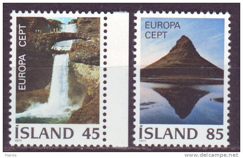 1977 - Island, EUROPA CEPT, MNH**, Mi. No. 522, 523 - Nuovi