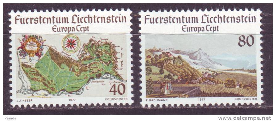 1977 - Liechtenstein, EUROPA CEPT, MNH, Mi. No. 667, 668 - Unused Stamps