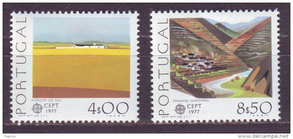 1977 - Portugal, EUROPA CEPT, MNH, Mi. No. 1360, 1361 - Unused Stamps