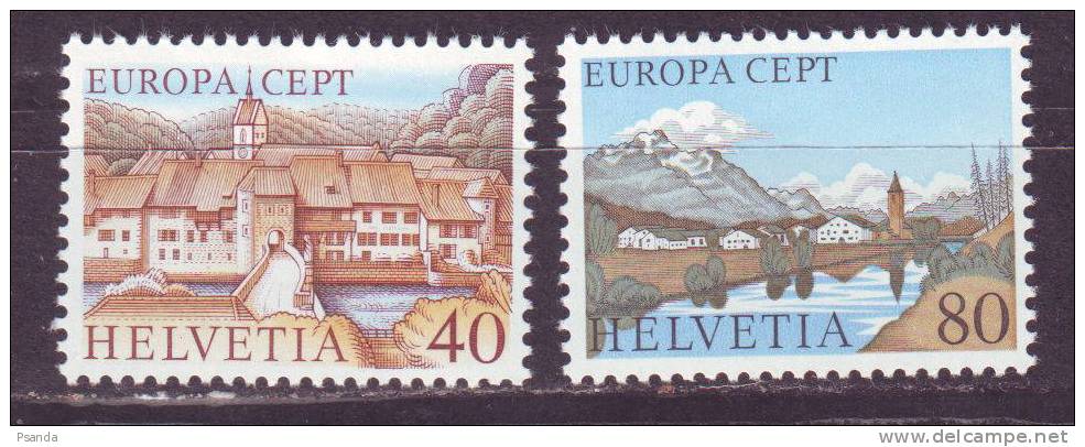 1977 - Switzerland, Helvetia, EUROPA CEPT, MNH, Mi. No. 1094, 1095 - Unused Stamps