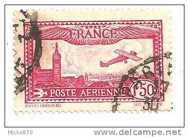 France Poste Aérienne N°5 Oblitéré Avion Survolant Marseille - 1927-1959 Used