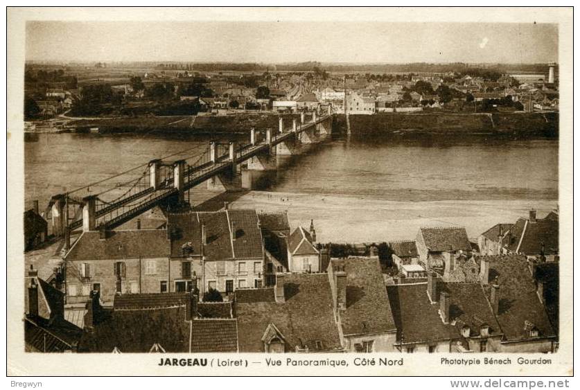 45 - CPA Jargeau - Vue Panoramique, Côté Nord - Jargeau