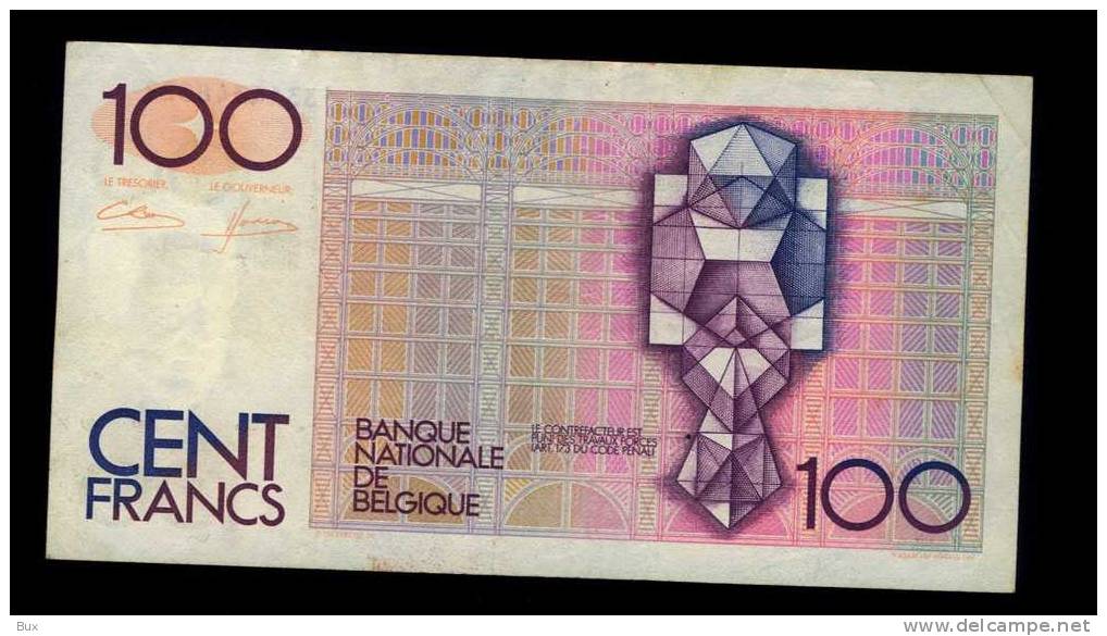 BELGIO  BELGIQUE BILLET DE   100  FRANCS      CONDIZIONI COME DA FOTO           CART 14 - 100 Franchi