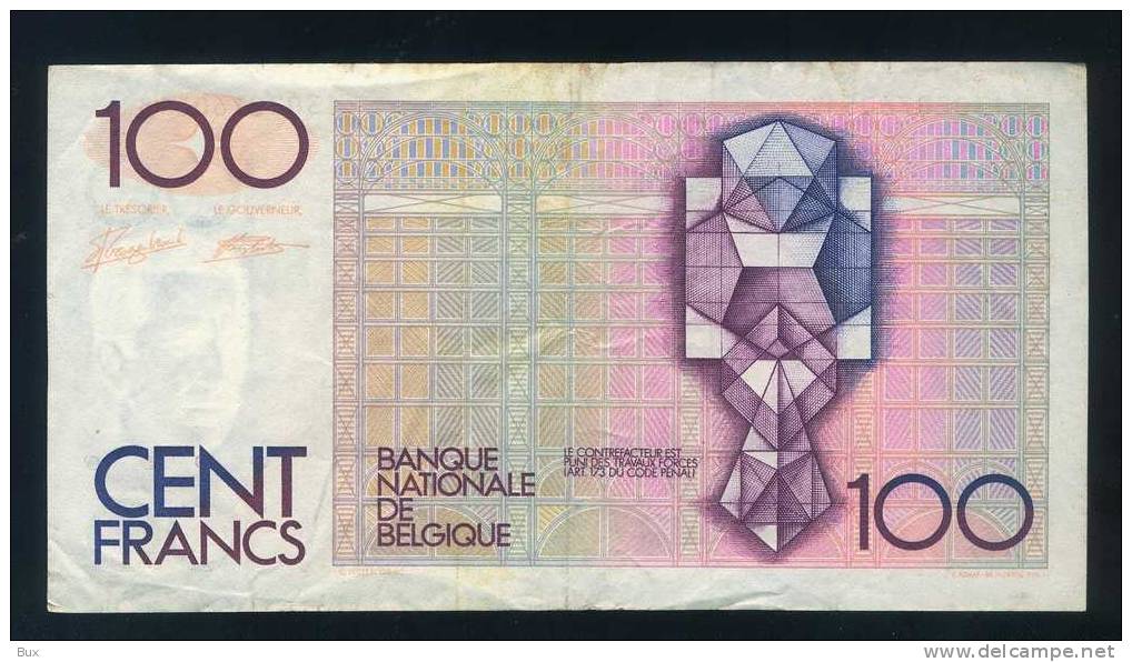 BELGIO  BELGIQUE BILLET DE   100  FRANCS      CONDIZIONI COME DA FOTO           CART 14 - 100 Francs