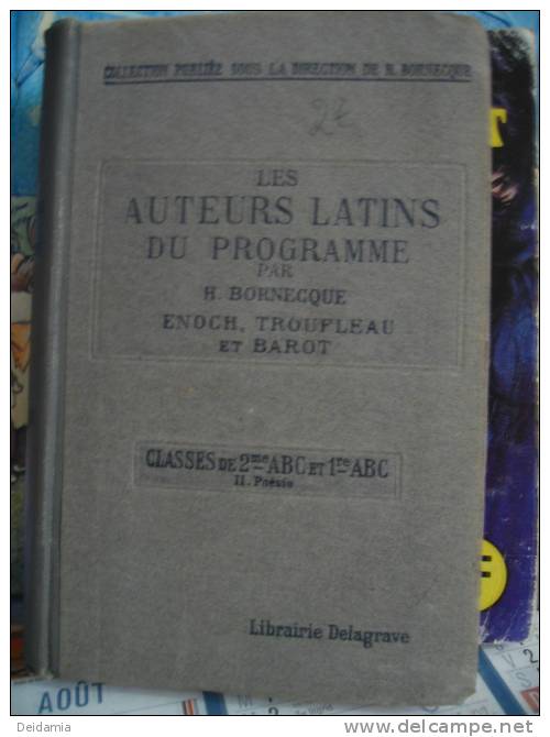 LES AUTEURS LATINS DU PROGRAMME TOME 2. 1926. POESIE - Lesekarten