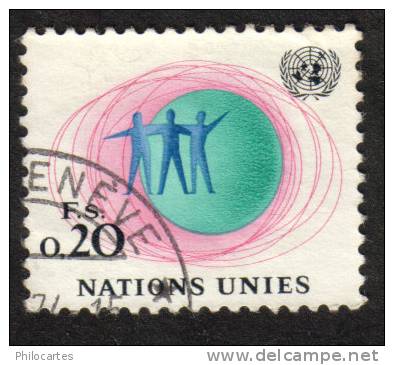 Nations Unies Genève   1969 -  YT  3 -  0F20  - Oblitéré - Gebraucht