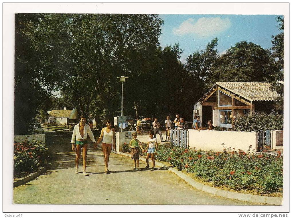 Pont-L'Abbé-d'Arnoult (17) : Entrée Du Camping-Caravaning Municipal "la Garenne" Environ 1970 (animée). - Pont-l'Abbé-d'Arnoult