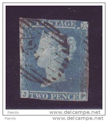 1841 - England, Two Pence No. 4Yb - Gebruikt