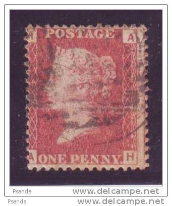 1854 - England, One Penny, 8Ab III - Usati