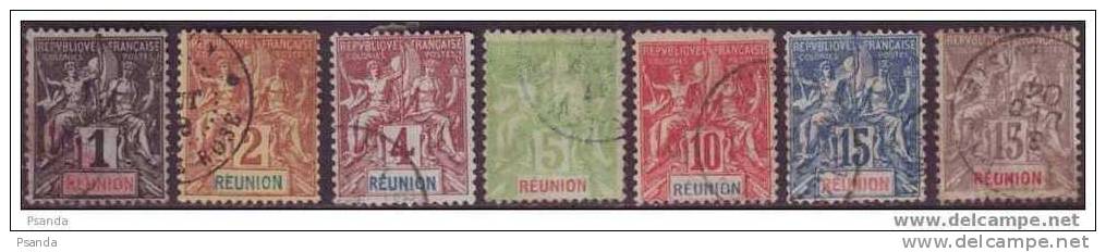 1892/1905 - Reunion - Lot, French Colonies - Oblitérés