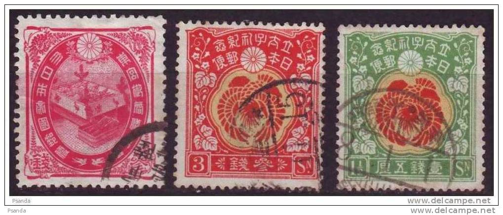 1900 - Scott 109, 1916 Japan Scott 152, 153 - Used Stamps