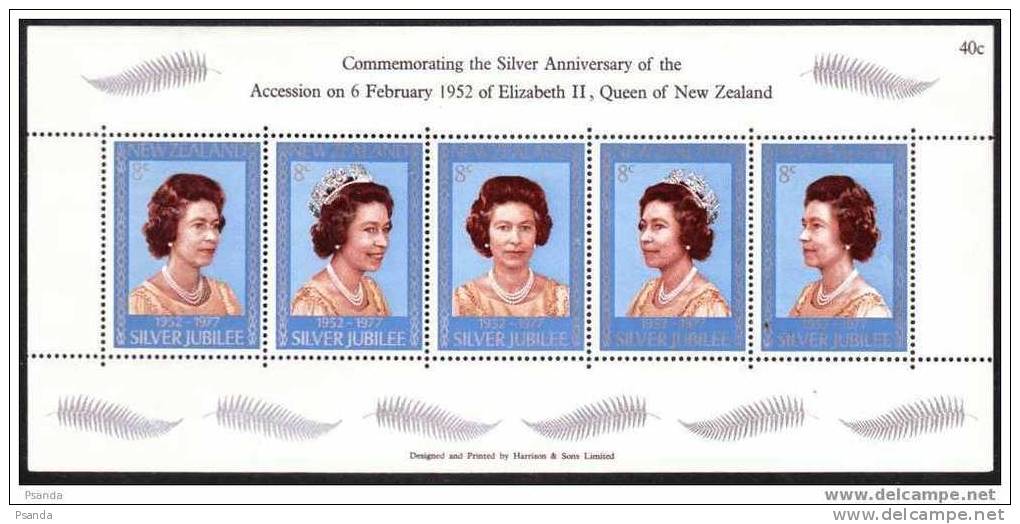 1977 - Commemorative Label - Commemorating The Silver Jubilee Of The Accession On 6th Feb. Of Elizabeth II, Queen - Gebraucht