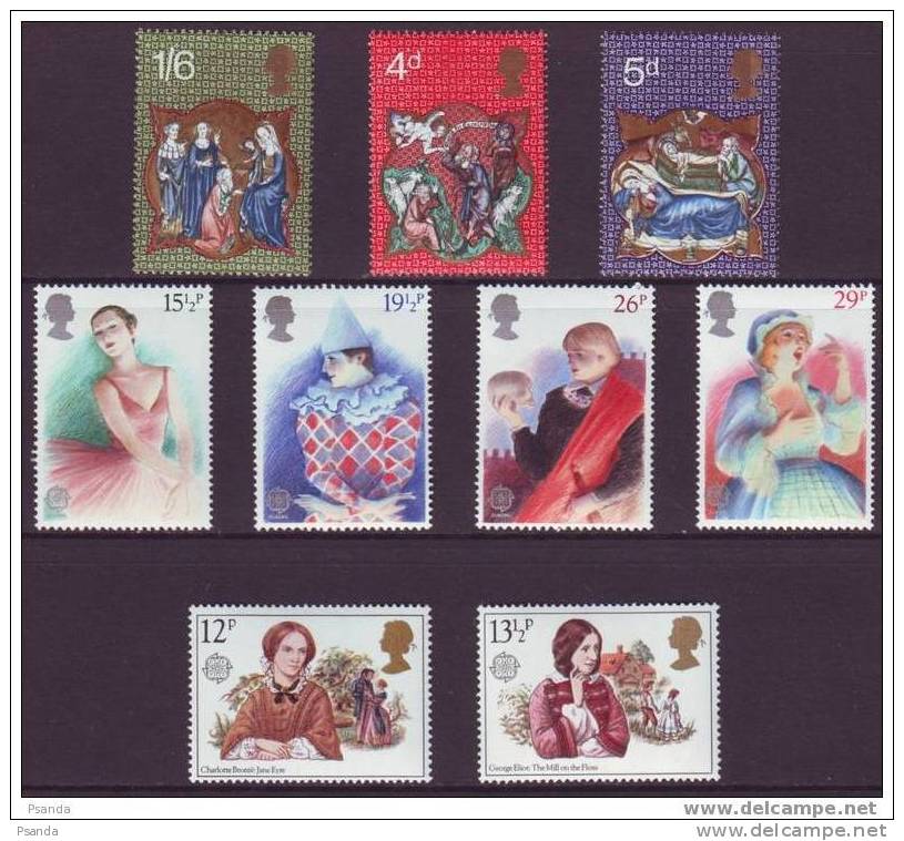 GB LOT - 1970: Mi. No. 558-560 - COMPLETE SET  1980: Mi. No. 841-842  1982: Mi. No. 914-917 - COMPLETE SET. EUROPA CEPT. - Unused Stamps