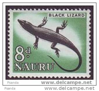 NAURU - Black Lizard, Reptiles - Nauru