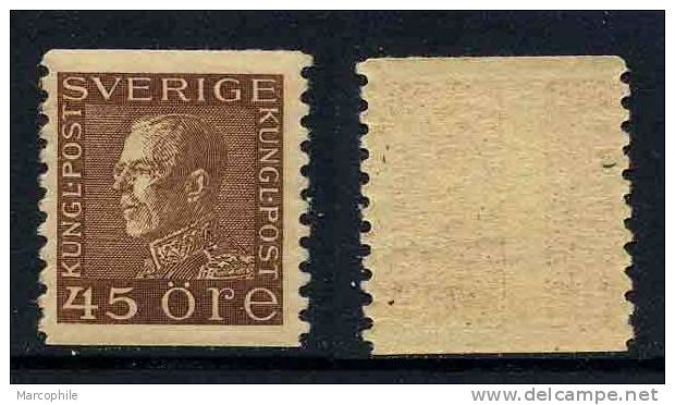 SUEDE / 1929 - # 218 - 45 ö. Brun * / COTE 4.50 EURO - Unused Stamps