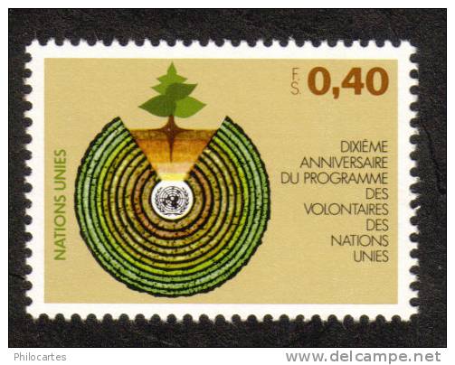 Nations Unies Genève   1981  -  YT  101  - Programme Des Volontaires  - NEUF ** - Unused Stamps