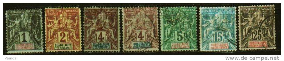 1892 - Guadeloupe - Scott A7 - Used Stamps