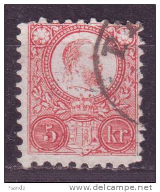 1871 - Hungary, 5Kr, Mi. No. 3a - Gebraucht