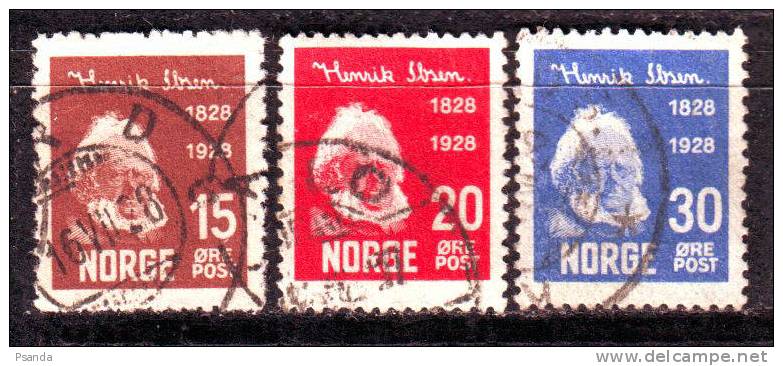 1928 - Norway, Mi. No. 138-140 - Usati