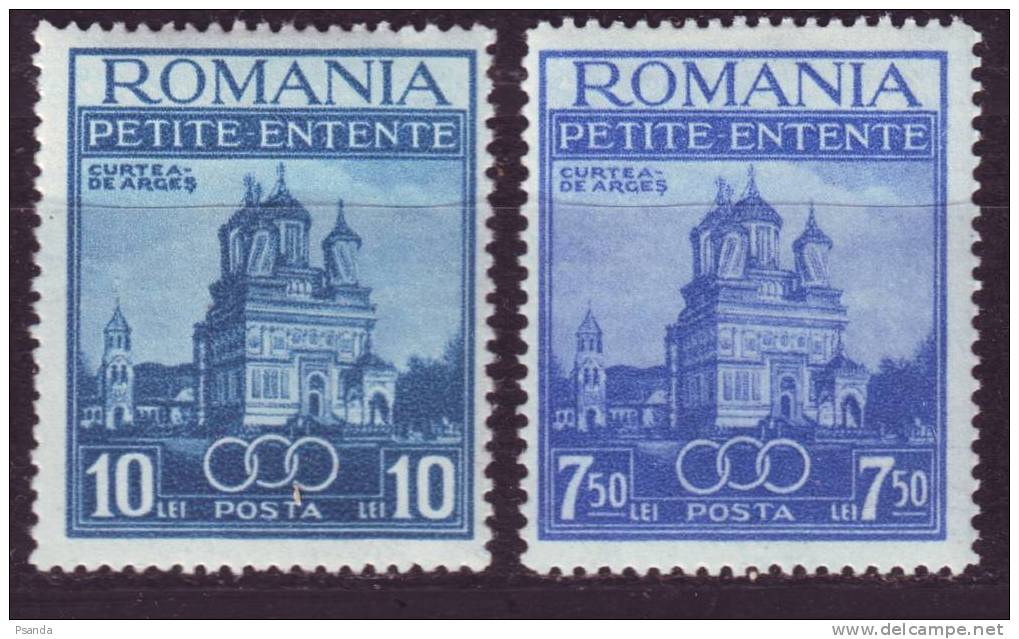 1937 - Romania, Mi. No. 536, 537, MH - Ungebraucht