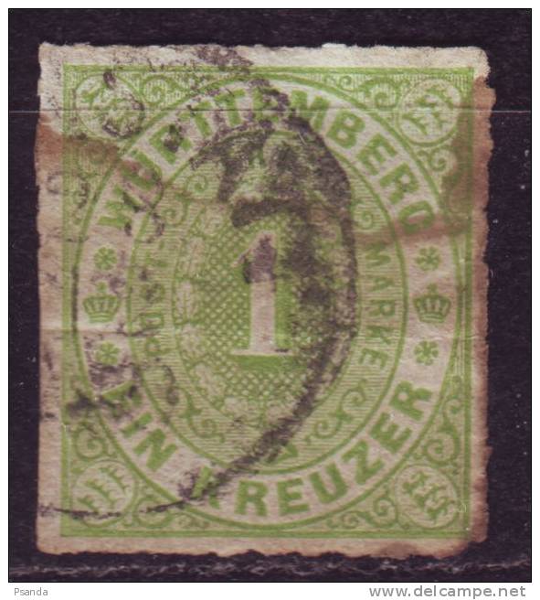 Wurttemberg, Stamp - Afgestempeld