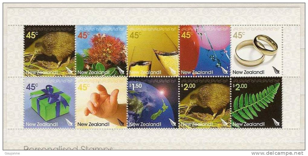 NOUVELLE ZELANDE  Timbres De Messages 2168 2177** - Kiwi's