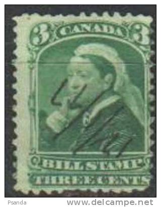 1888 - Canada - Bill Stamp - Used Stamps